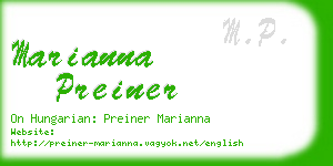 marianna preiner business card